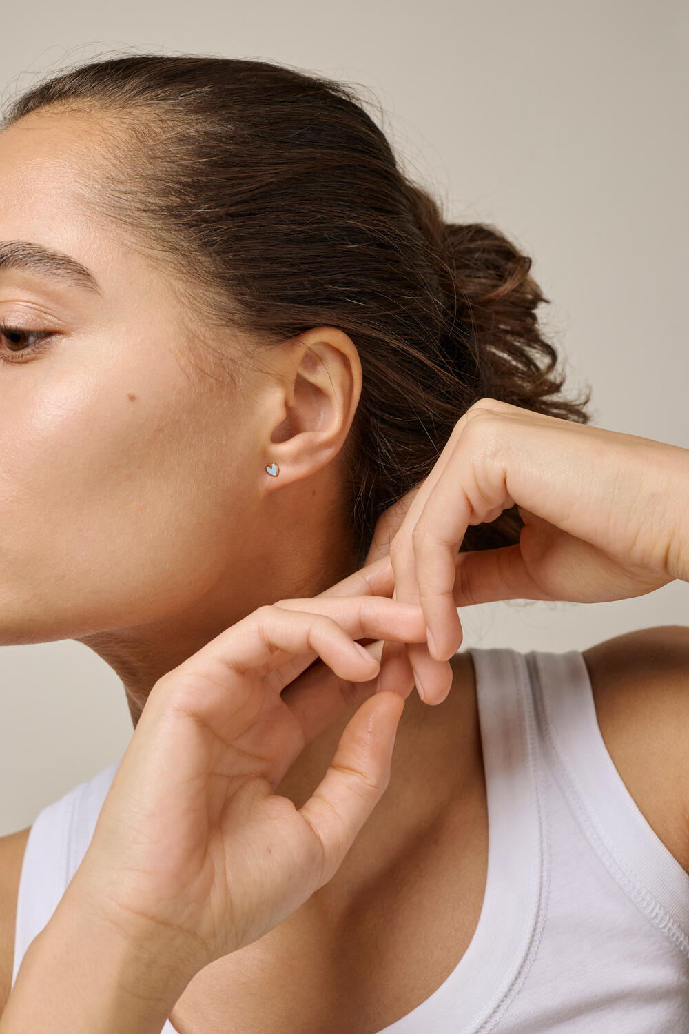 Amore ørestikker - Steel Blue